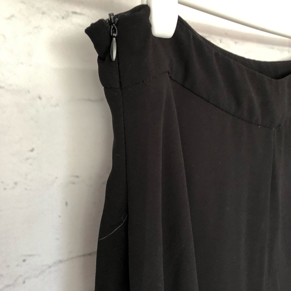 High Low Black Sheer Skirt - Picture 5 of 6